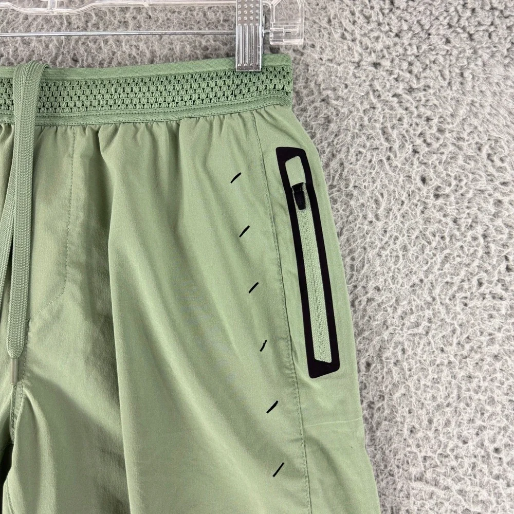 Ten Thousand Interval Short Mens M Green Lined 7 Inch Inseam Training Gym Active
